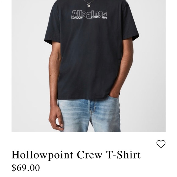 AllSaints Men’s Crew Neck T-Shirts (XS-M) - Picture 5 of 13